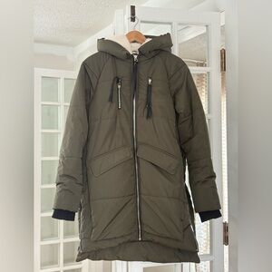 Dex Olive Hooded Puffer Jacket